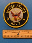 Us Navy Embroidered Patch Iron-on Sew-on 3  Round Applique - High Quality Patch 