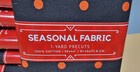 David Textiles 1-yard Black W dots Precut Fabric 100  Cotton Lot Of 6 Yards -new