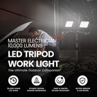Master Electrician 10 000 Lumens Led Tripod Work Light With 6 Foot Cord  Black