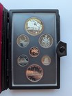 1981 Royal Canadian Mint Double Dollar Proof Set 7 Coin With Coa In Case