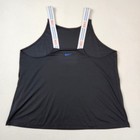 Nike Dri-fit Tank Top Womens Xl Black Strappy Logo Athletic Recycled Polyester
