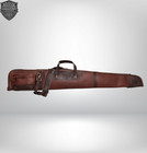 Leather Shotgun Slip Case Brown    padded Rifle Gun Cover Vintage Hunting Bag Gift