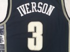 Men s Retro Iverson   3 Georgetown Basketball Jersey Stitched