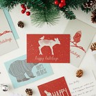 48x Christmas Cards With Envelopes  Winter Animal Blank Greeting Cards Bulk 4x6   