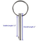 2 Pack Quick Release Pin  Diameter 1 4   Usable 1 4  X 1 5   6 3mm X 38mm  