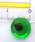 Depression Glass Green Older Hand Cut Fire Polished Knobs Handles Pulls