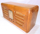 Antique 1938 Philco Model 38-17t  Wood Case Tube Radio Untested