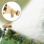 Long Lasting Agricultural Sprayer Nozzle Aluminum   Gold Adjustable Atomization