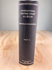 Scott International Blue Stamp Album Part 2 Empty Book Cover Vintage Black