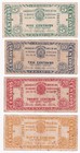 1943 Us Philippines National Bank Ww2 Iloilo Emergency Note 5  10  20  50 Cntvs