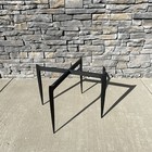 Fritz Hansen 1950s Danish Mid Century Modern Teak Folding Tray Table No Tray