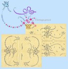 1950s Vintage Vogart Embroidery Transfer Set A1   A2 Bird And Flower Pillowcases