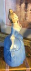 Antique 1920s Bavarian Dresser Doll Powder Trinket Box Signed Bavaria