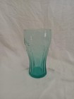 Vintage Libbey Coca Cola Coke 6  16 Ounce Drinking Glass Medium Green 