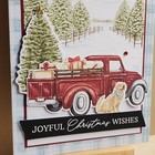 Stampin Up Road To Christmas Dsp   Christmas Wishes   Card Kit X4 -truck  Sale 
