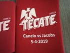  2  Tecate Beer Can Cooler Coozie Koozie Canelo Vs Jacobs