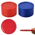 12 Pcs Air Hockey Pucks  Red   Blue 2 5 Inch Durable Pucks For Air Hockey Table