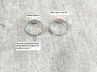 20 Adjustable Acrylic Flower Kids Rings Handmade Mix Silver Wholesale Bulk Lot