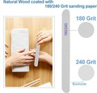 24-pack Nail Files  180 240 Grit Emery Boards Double-sided For Manicure pedicure