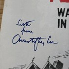 The House That Dripped Blood Pressbook 1971 Movie Ad Signed By Christopher Lee