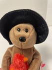 Ty Beanie Baby Plymouth The Thanksgiving Bear 8 5  Stuffed Bean Animal Toy