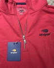 Us Open Tennis Official Red Quarterzip Long Sleeve Shirt Large New Tags Mcenroe