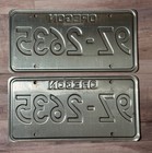 2022 Oregon Pacific Wonderland License Plate Pair   9z 2635