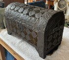Extremely Rare Early 17th Century Venetian Italian Traveling Trunk   Coffer 