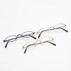 Personalized Oval Small Frame Metal Eyeglass Frames For Men  Trendy Re