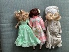 Set Of 3 Antique Vintage Collectible Dolls  lot 4 
