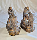 Pair Of Vintage Art Deco Parrot Bookends