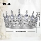 Silver Crystal Rhinestone Tiara Crown For Women Wedding Prom Pageant Birthday
