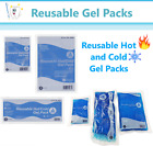 Reusable Flexible Comfort Gel Ice Pack Hot cold Pac Non Toxic 3 Sizes  1-4 Packs