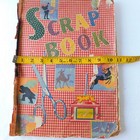 Vintage Scrapbook 1939-1972 Large Clippings Crafts Sewing Poetry Ephemera 40 Pgs