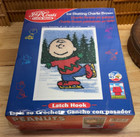 J   P Coats Ice Skating Charlie Brown Latch Hook Rug Kit - New