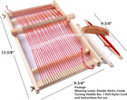 Yesland Weaving Loom Kit For Beginners - Large Wooden Frame Loom 15 6  With Shut