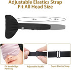 Eye Mask Soft Shade Cover Padded Rest Relax Blindfold For Travel Sleep Side