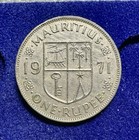 Rare Beautiful 1971 Au Mauritius Rupee Km 35 1