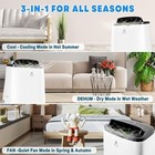 14000 Btu Portable Air Conditioner 3-in-1 Ac Cooling Dehumidifier Fan 700 Sq  Ft