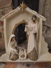 Christmas Nativity 10 Piece Set Holiday Decoration Ivory Gold By Roman Vgc