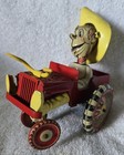 Vintage 1950s Marx  Tin Litho Wind Up Rodeo Joe Toy Works 