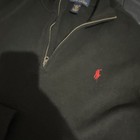 Polo Ralph Lauren Men s Black Cotton Quarter-zip Pony Logo Sweater Xl