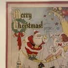 George Mcmanus 1948 Christmas Card Professionally Framed With Business Card