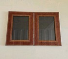 4x6 Double Picture Frame Hinged Photo Frame Black Hang Or Stand