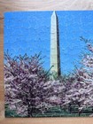 Vintage Big 10 Jigsaw Puzzle - Cherry Blossoms Washington Monument - Complete