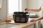 Mesh Shower Caddy Black Great For Camping  Dorms  Gym Six Large Pocket Nwt