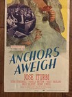 Anchors Aweigh -  1945 Original Insert Movie Poster - Gene Kelly - Frank Sinatra