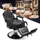 Vintage Recline All Purpose Barber Chair Salon Heavyduty Hydraulic Support 500lb