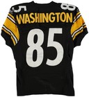 2005 Pittsburgh Steelers Nate Washington Game Worn Used Jersey Coa  Sb 40yr 