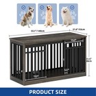 55  Extra Large Dog Crate Furniture Heavy Duty Metal Dog Kennel W  Sliding Door